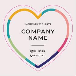 Sticker 6 Heart Shape