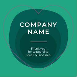 Sticker 8 Heart Shape