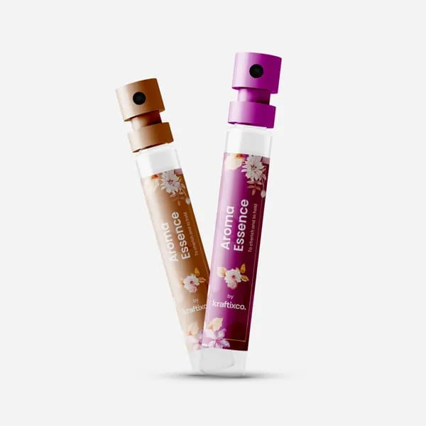 Custom roll-on bottle labels for perfume, attar and oils