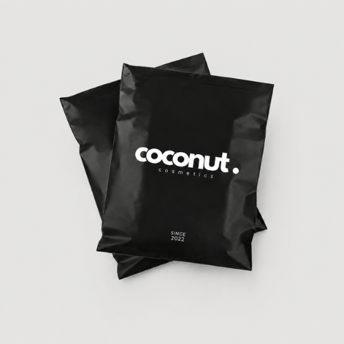 Black Custom Courier Poly Bags (with POD)