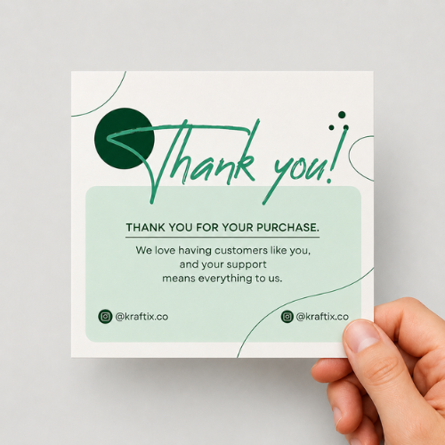 Flat Thank You Cards (F&B)