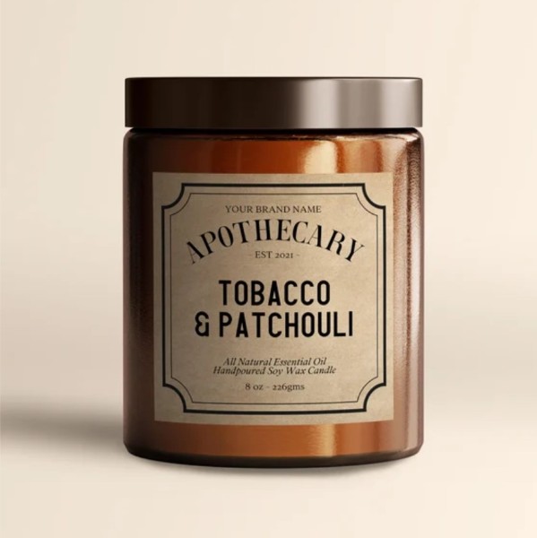 Kraft Candle Labels