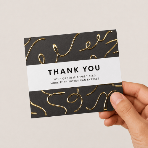 Foil Thank you Cards