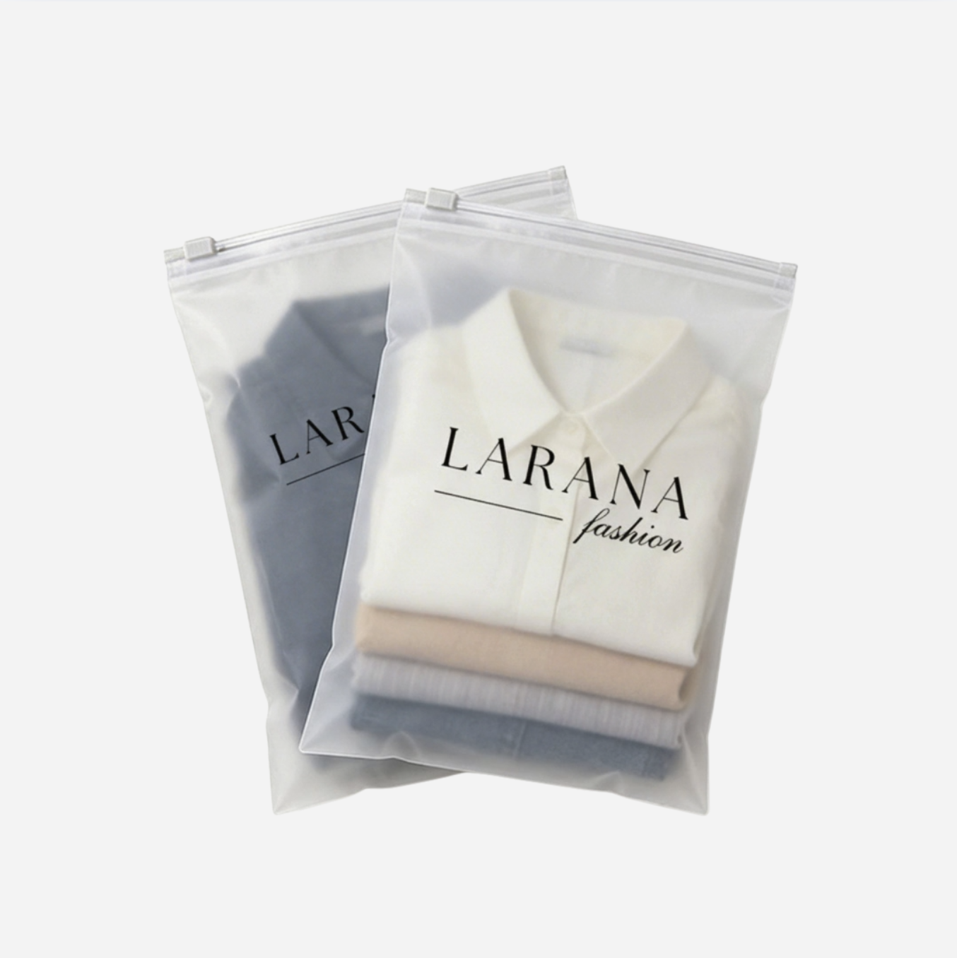 Custom Frosted Zipper Bags