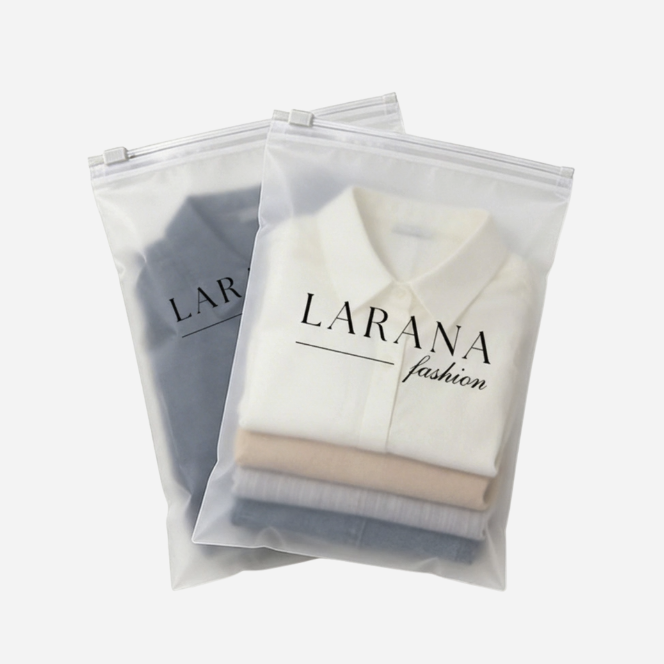 Custom Frosted Zipper Bags