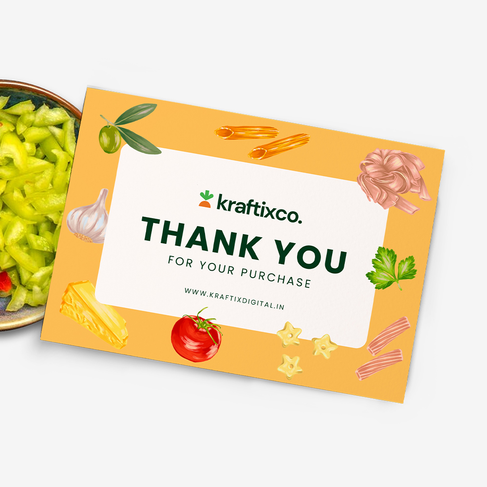 Flat Thank You Cards (F&B)