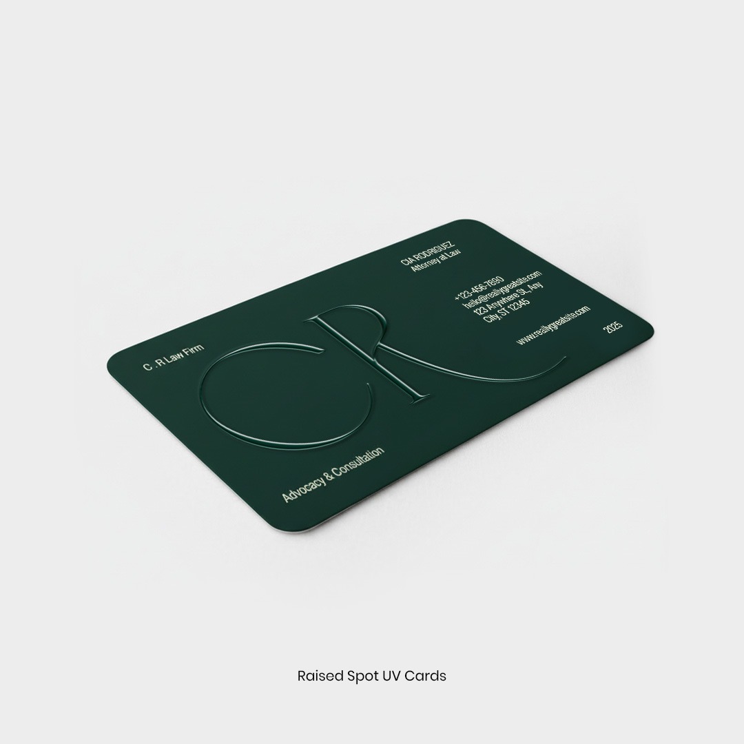 Raised Spot-UV Business Card