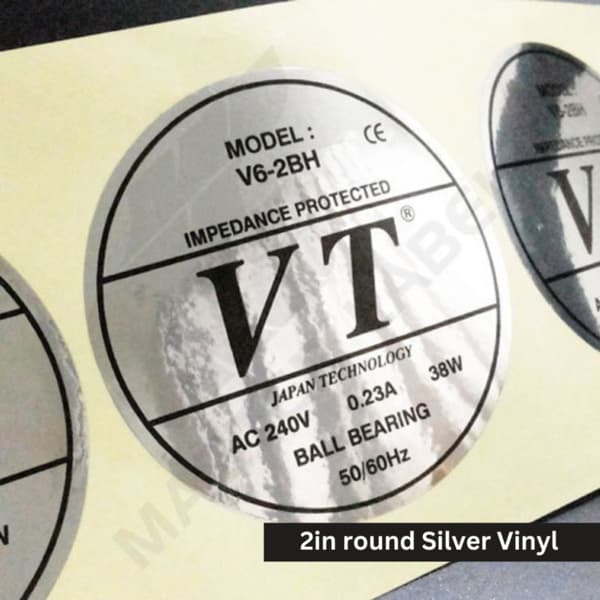Silver & Gold Vinyl Stickers 2