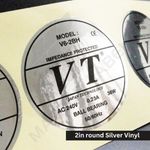 Silver & Gold Vinyl Stickers 2