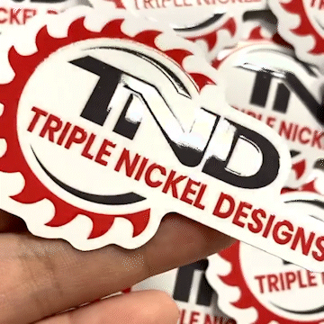 Raised Spot UV Vinyl Stickers 4