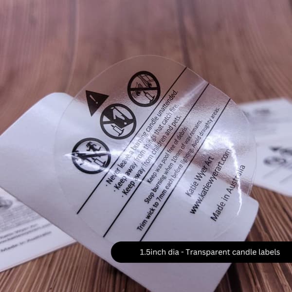 Transparent Size Stickers 5