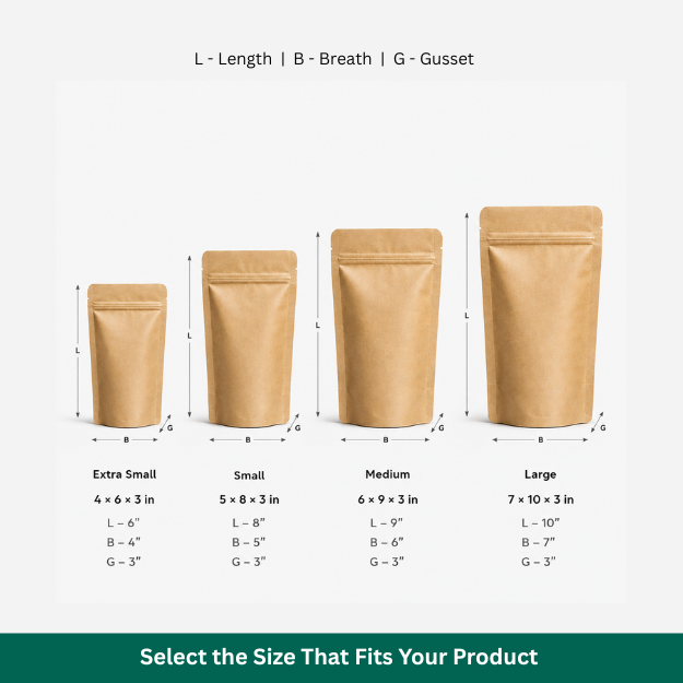 Stand Up Zip Pouch (Not Printed) 2