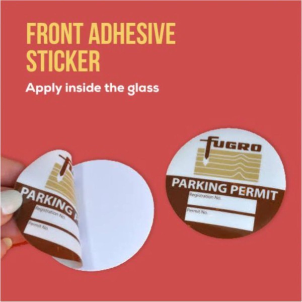 Front Adhesive (Reverse) Stickers 1