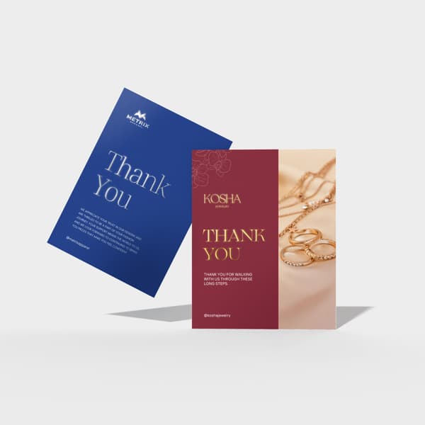 Foil Thank you Cards 1
