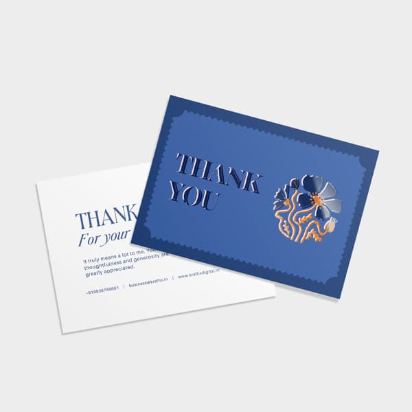 Spot UV Thank You Cards 1