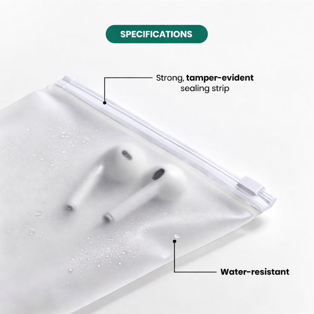 Frosted Zipper Bags (Not Printed) 3
