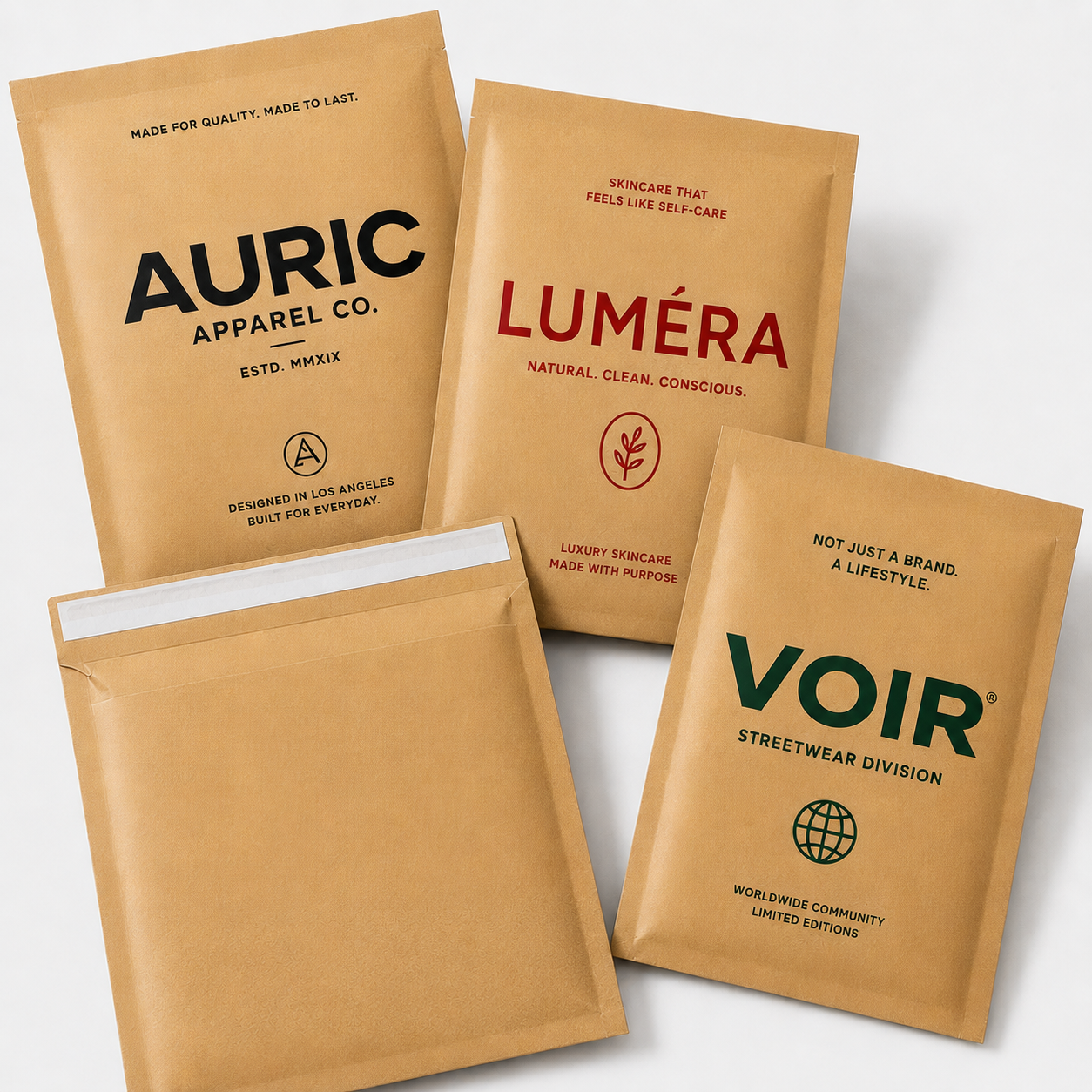 Kraft paper mailer envelope 80 GSM brown kraft