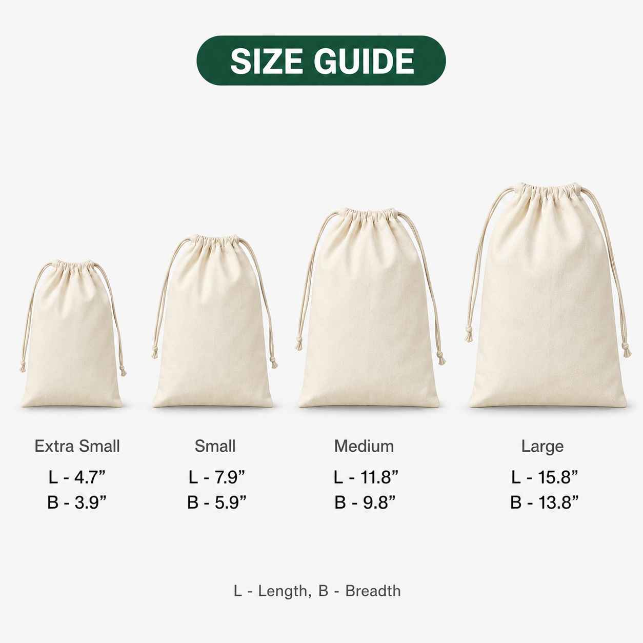 Draw String Bags (Not Printed) 3