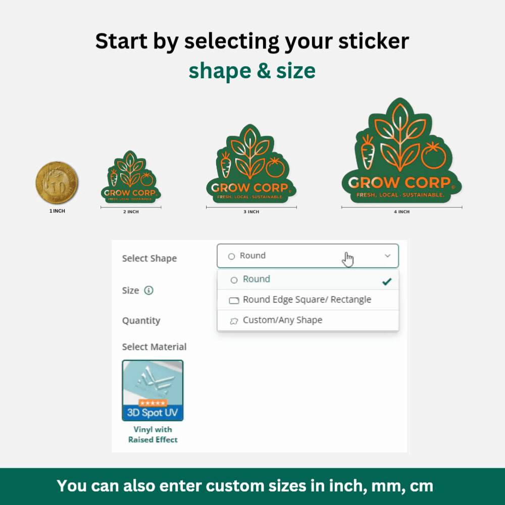 Custom Shape Stickers 2