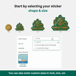 Custom Shape Stickers 2