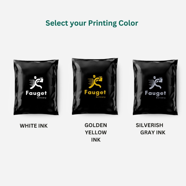 Black Custom Courier Poly Bags (with POD) 2