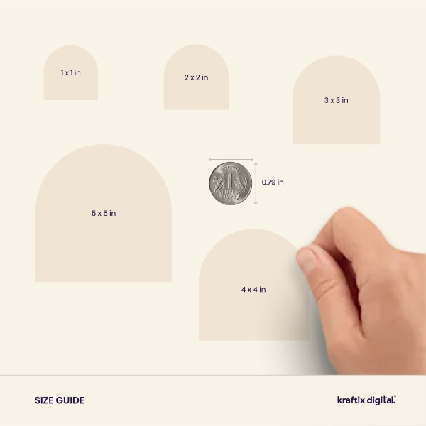 Arch Shape Sticker 1