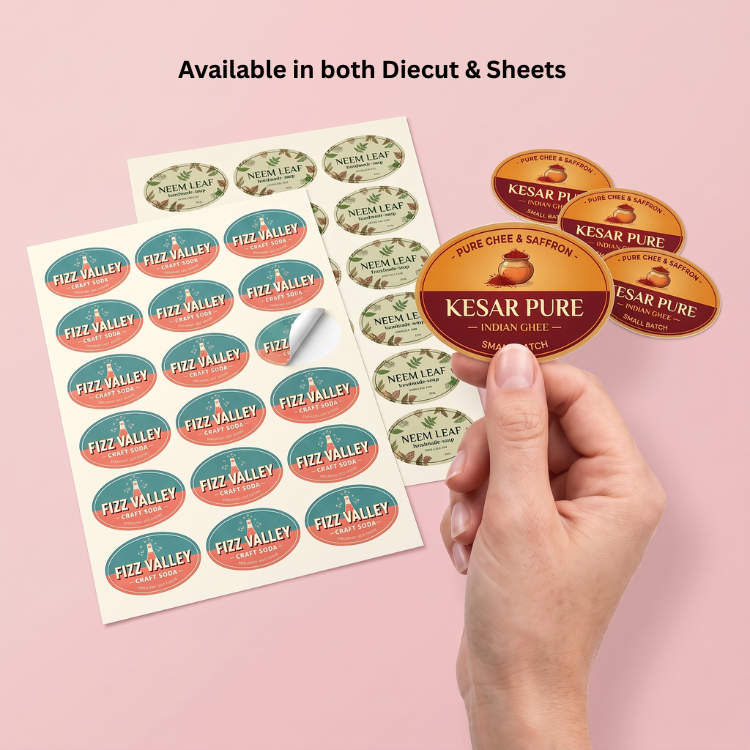 Oval Stickers 4