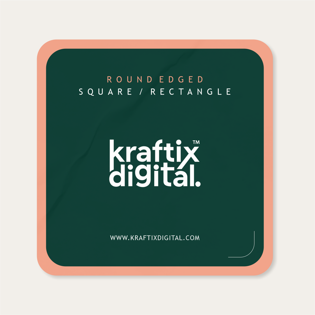 Round Edged Square Sticker