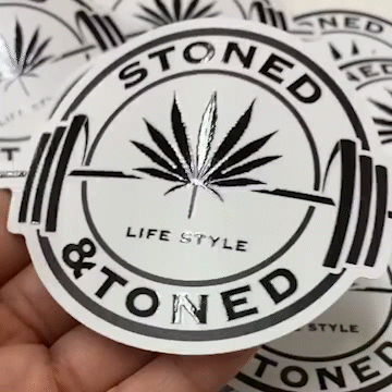 Raised Spot UV Vinyl Stickers 7