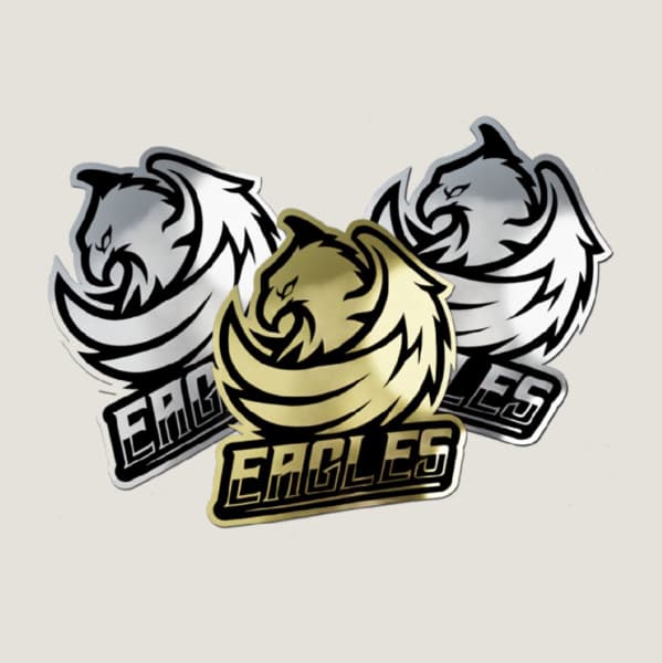 Silver & Gold Vinyl Stickers 1