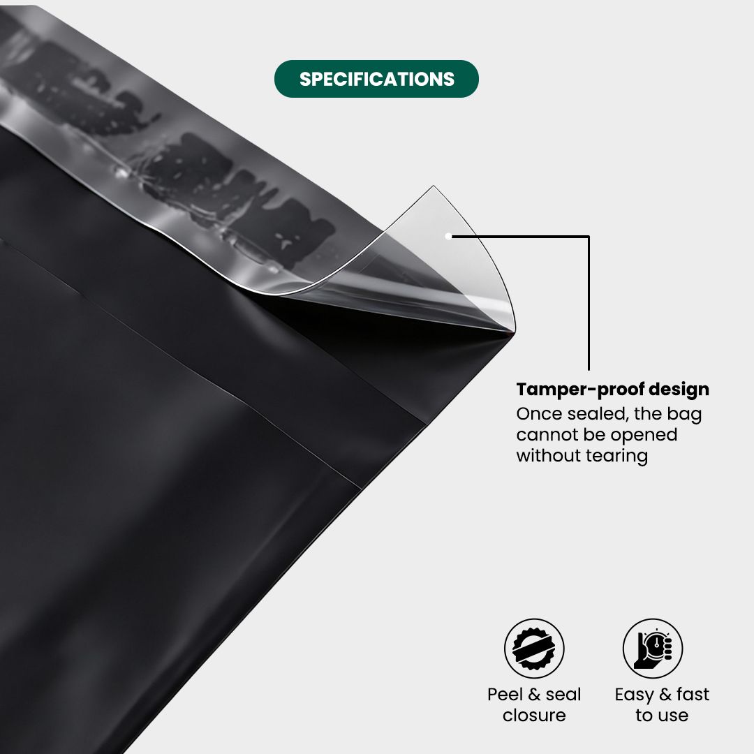 Black Courier Poly Bags (Not Printed) 3