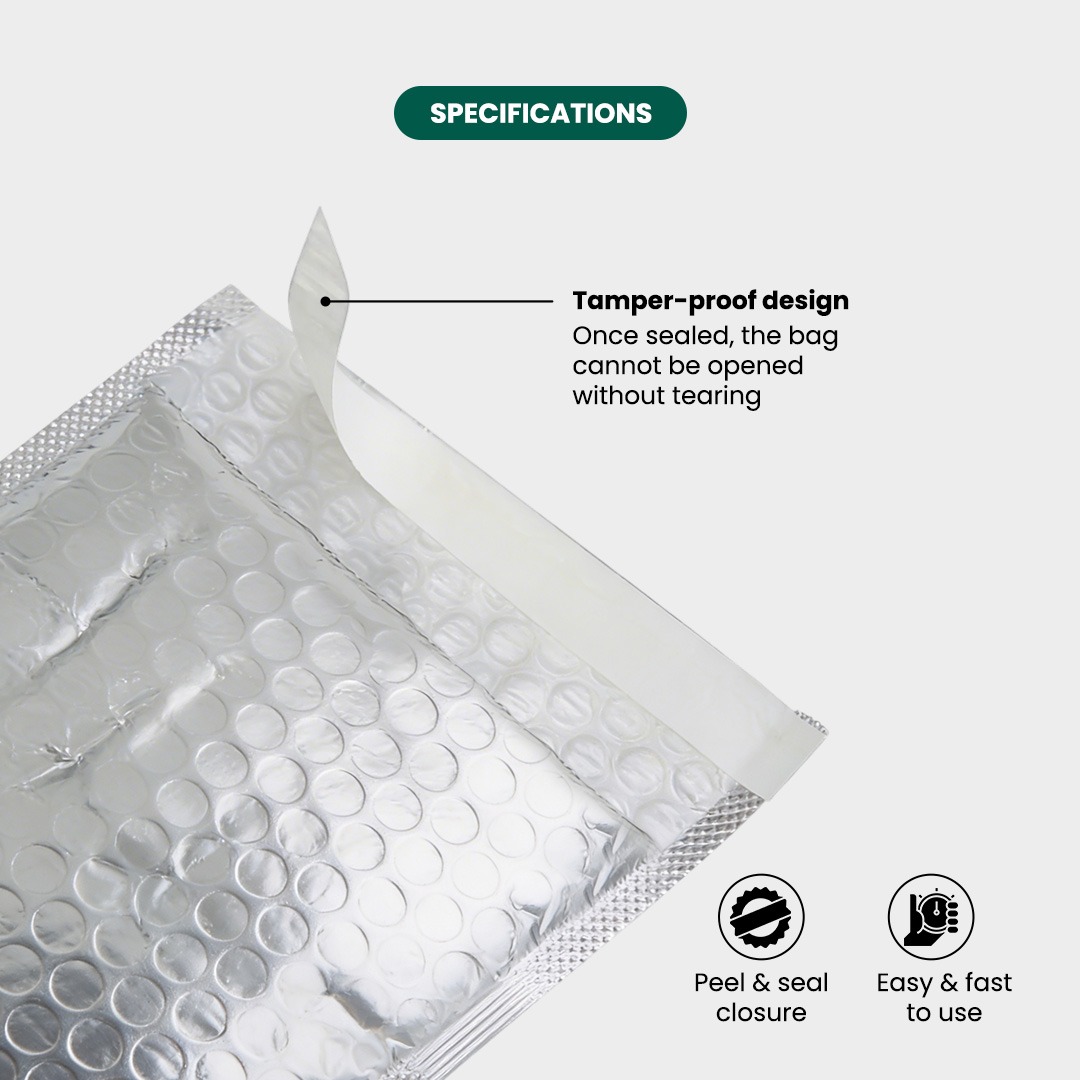 Silver Bubble Poly Bags (Not Printed) 3