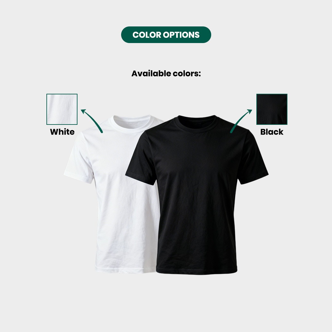Round Neck T-shirt (Not Printed) 2