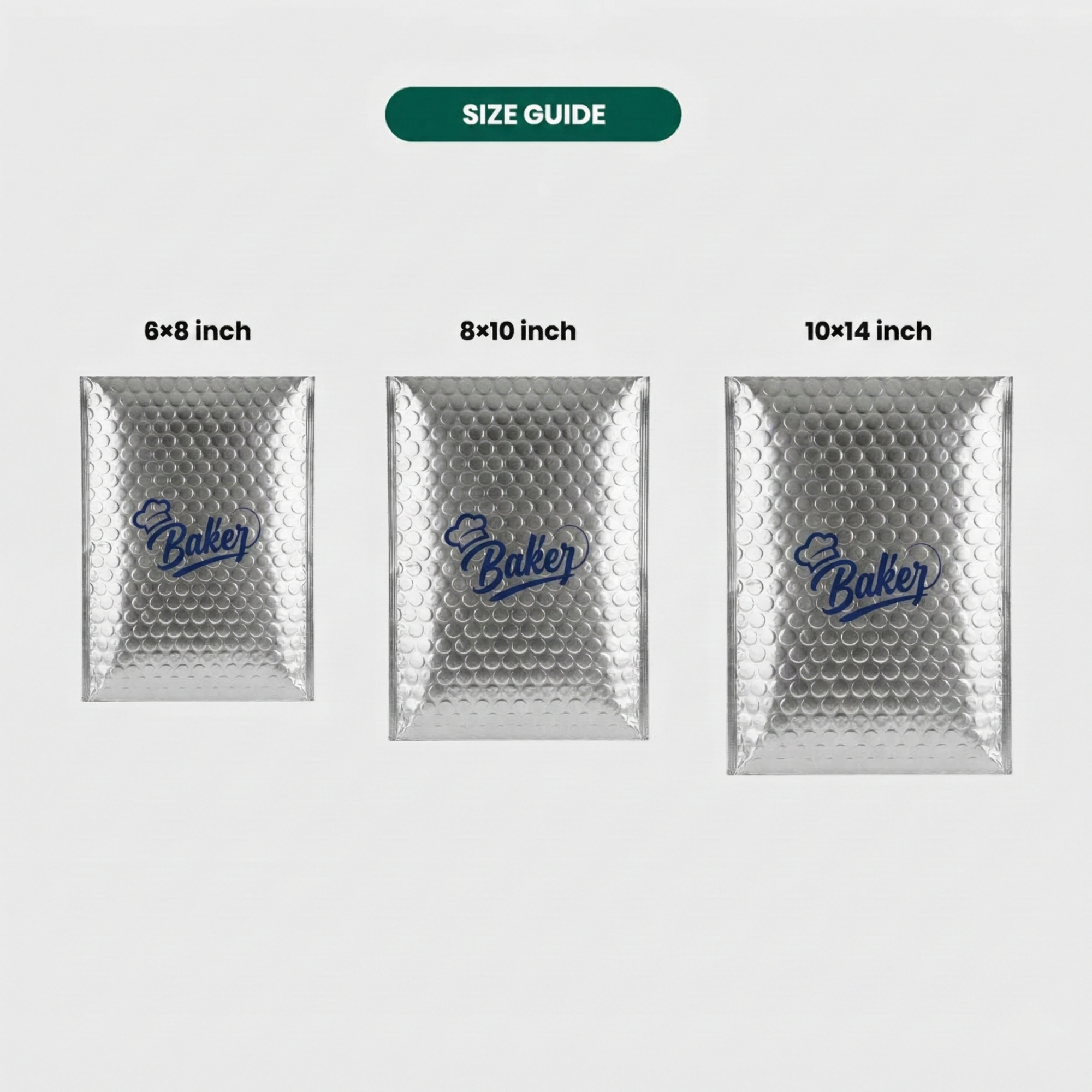 Custom Silver Bubble Poly Bags 2